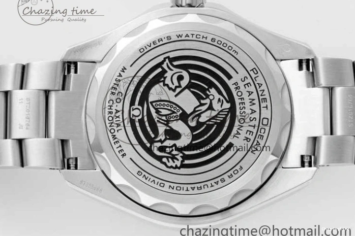 0122 EasyCare Seamaster 6000M Ultra Deep SS SBF 1:1 Best Edition Deep Blue Dial on SS Bracelet A8912 Super Clone 7816